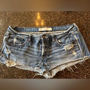 Abercrombie & Fitch medium denim wash jean shirts size 10